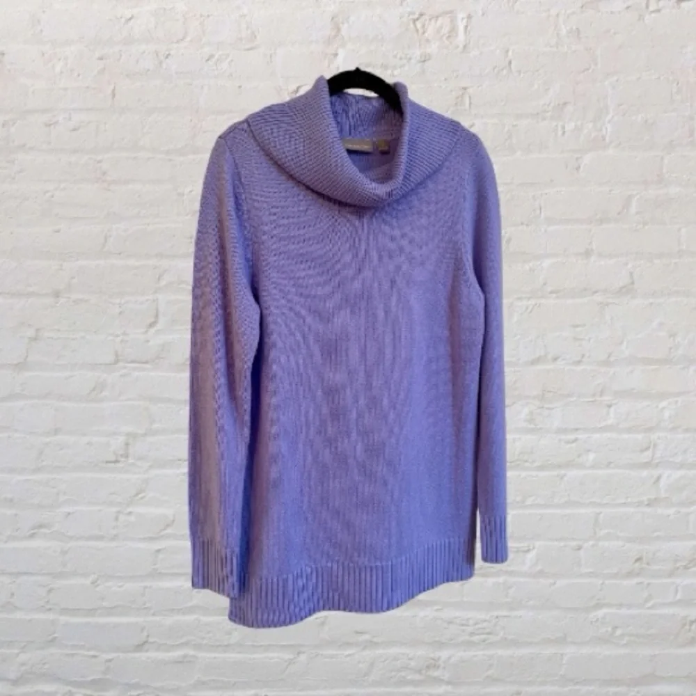 CROFT & BARROW, WOMENS, COWL NECK TUNIC IN LILAC COLOR. SIZE S